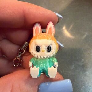 3D printed mini Labubu Keychain multicolor